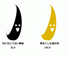 カラーの基礎知識黒髪ﾊｲトーン